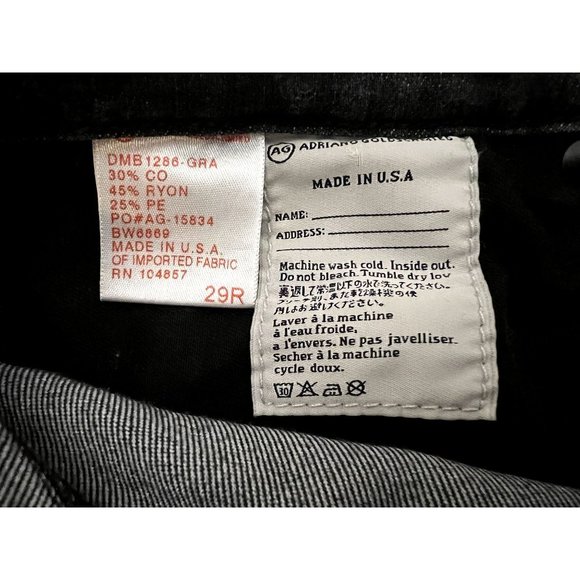 Adriano Goldschmied Jeans Women's 29 The Stevie Slim Straight Black Denim - Picture 7 of 7